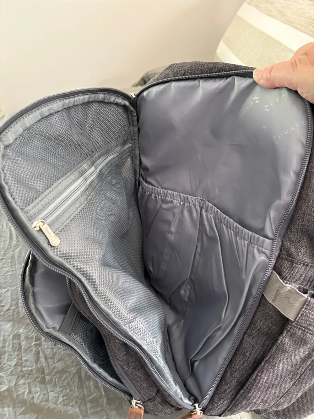 Ruvalino Large Diaper Bag Backpack, Multifunction Baby Changing Travel Bag.